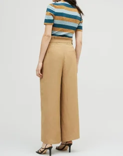 Pantalon en Lin mélangé Raby beige-Chloé Stora Best