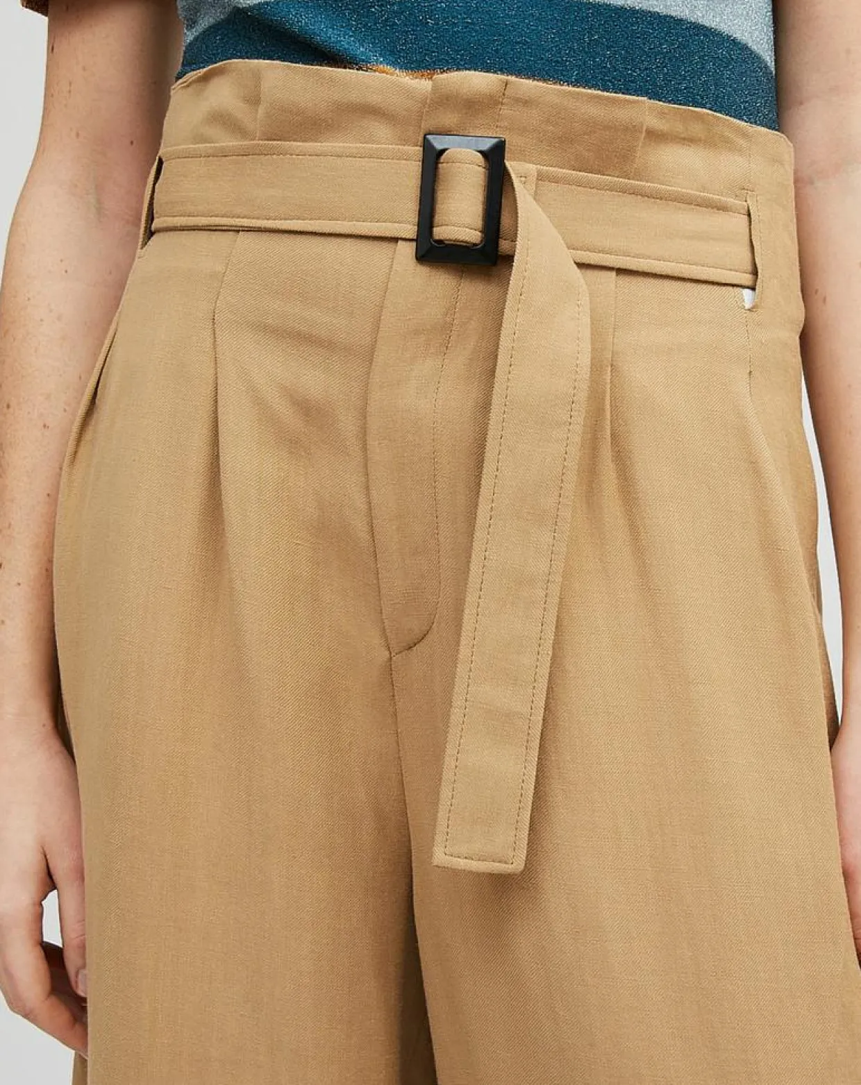 Pantalon en Lin mélangé Raby beige-Chloé Stora Best