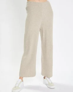 Femme Marc O'Polo Pantalons^Pantalon en maille côtelée beige