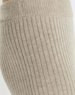 Femme Marc O'Polo Pantalons^Pantalon en maille côtelée beige