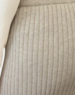 Femme Marc O'Polo Pantalons^Pantalon en maille côtelée beige