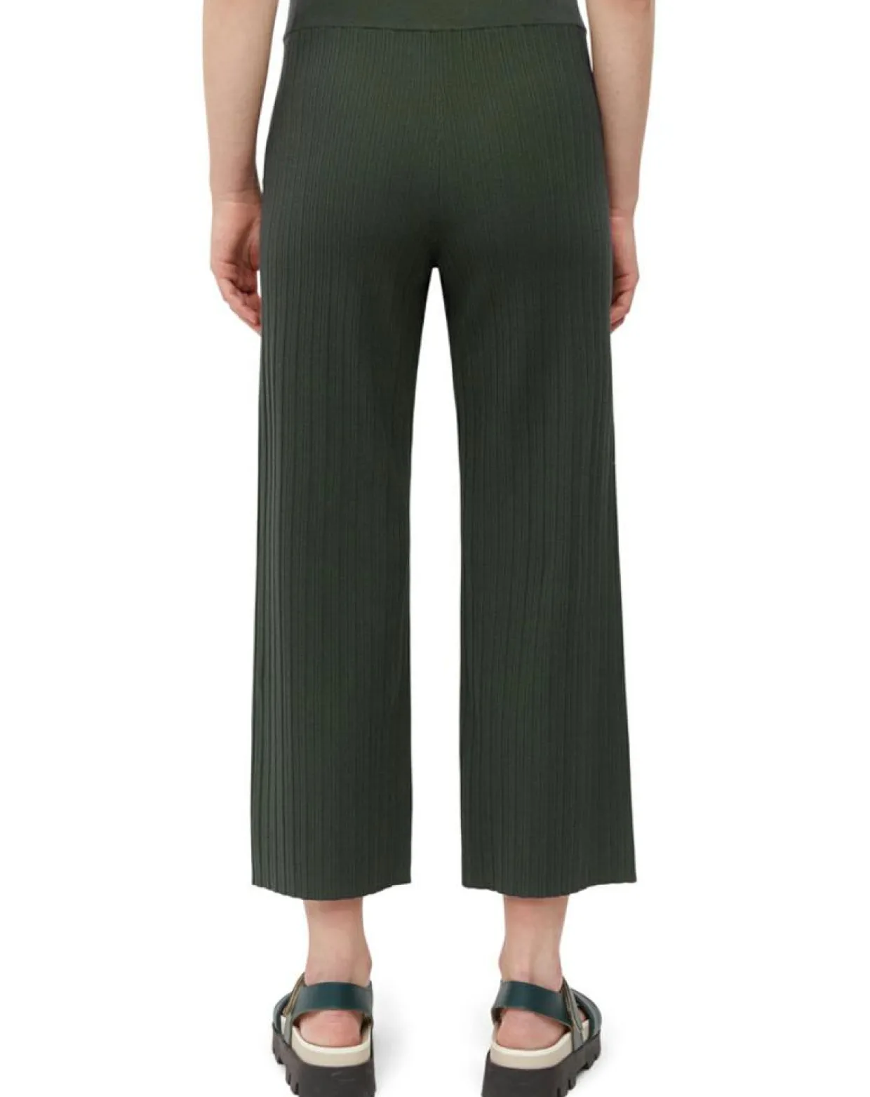 Femme Marc O'Polo Pantalons^Pantalon en Maille Milano vert foncé