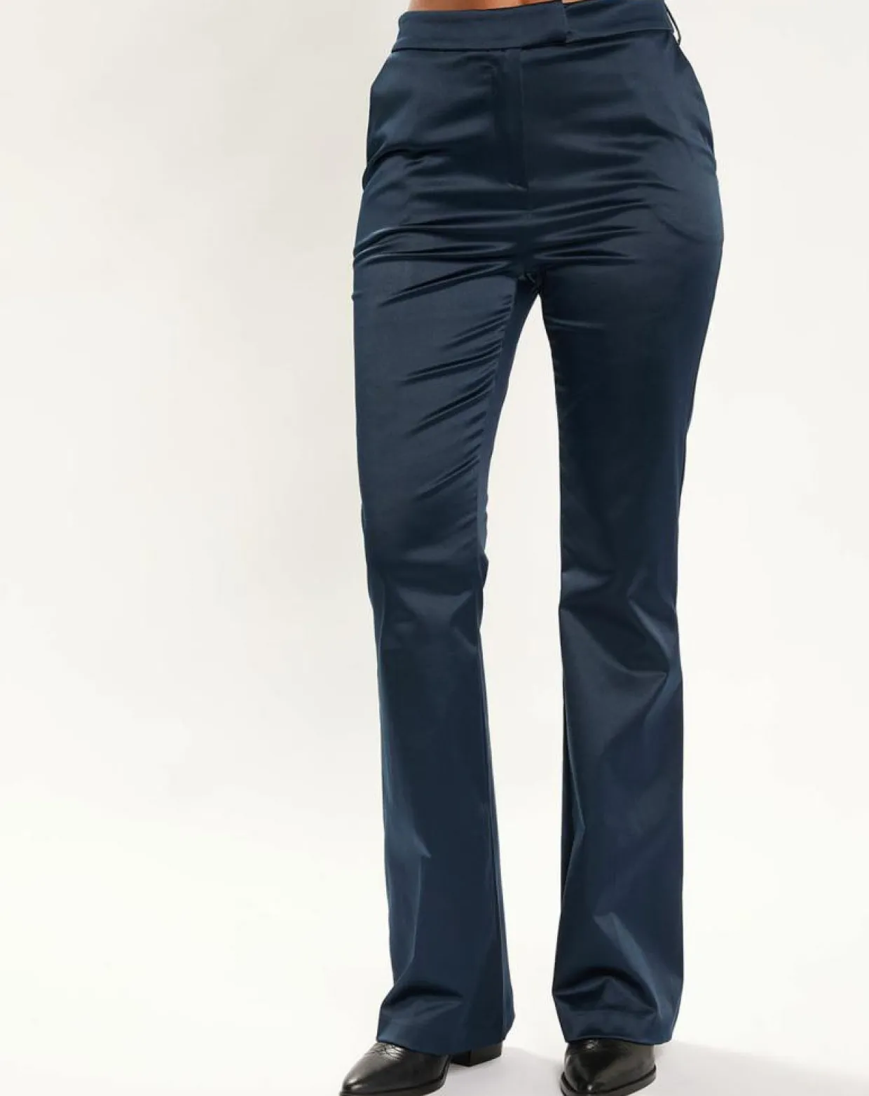Femme Lauren Vidal Pantalons^Pantalon en Satin Moon nuit