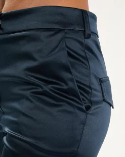Femme Lauren Vidal Pantalons^Pantalon en Satin Moon nuit