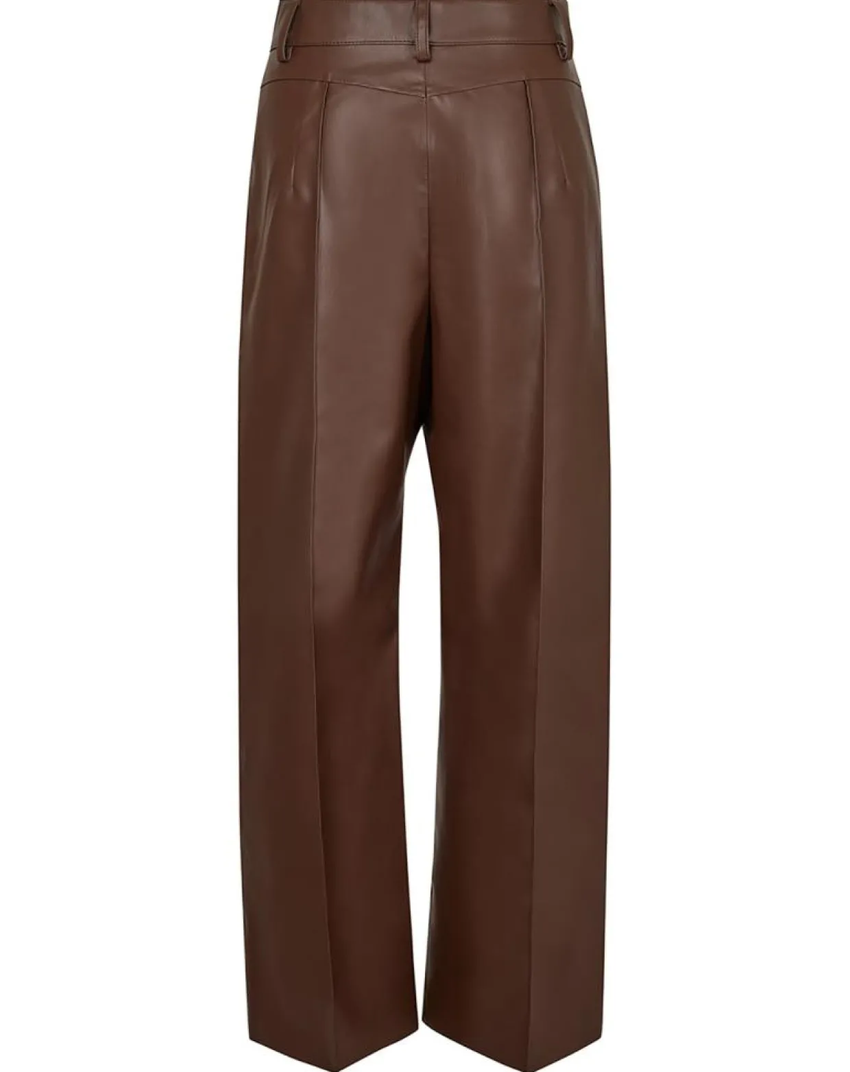 Pantalon en simili Mamie marron-Manoush