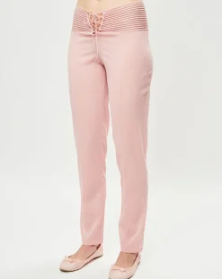 Pantalon en Soie mélangée Garnet rose-La Perla Outlet