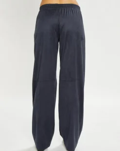 Pantalon en Suédine Lou indigo-Lauren Vidal Clearance