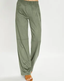 Femme Lauren Vidal Pantalons^Pantalon en Suédine Lou kaki