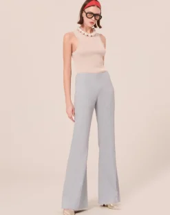 Femme Tara Jarmon Pantalons^Pantalon en tissu flammé bleu