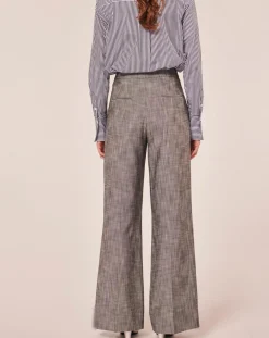 Femme Tara Jarmon Pantalons^Pantalon en tissu flammé gris
