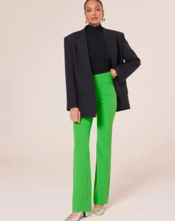 Pantalon en toile double vert-Tara Jarmon Online