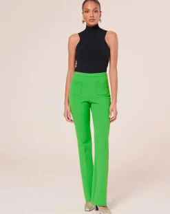 Pantalon en toile double vert-Tara Jarmon Online