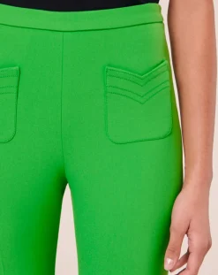 Pantalon en toile double vert-Tara Jarmon Online
