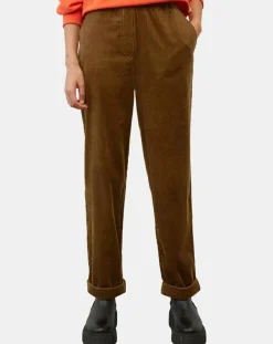 Femme Marc O'Polo Pantalons^Pantalon en Velours côtelé à revers marron