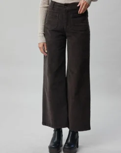 Femme Lauren Vidal Pantalons^Pantalon en Velours côtelé Pants café