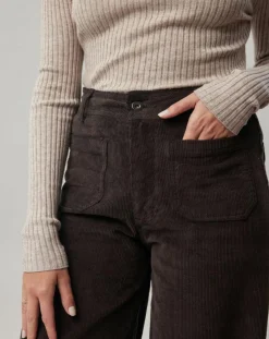 Femme Lauren Vidal Pantalons^Pantalon en Velours côtelé Pants café
