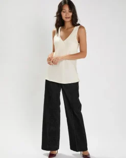 Femme Lauren Vidal Pantalons^Pantalon en Velours côtelé Chiara noir