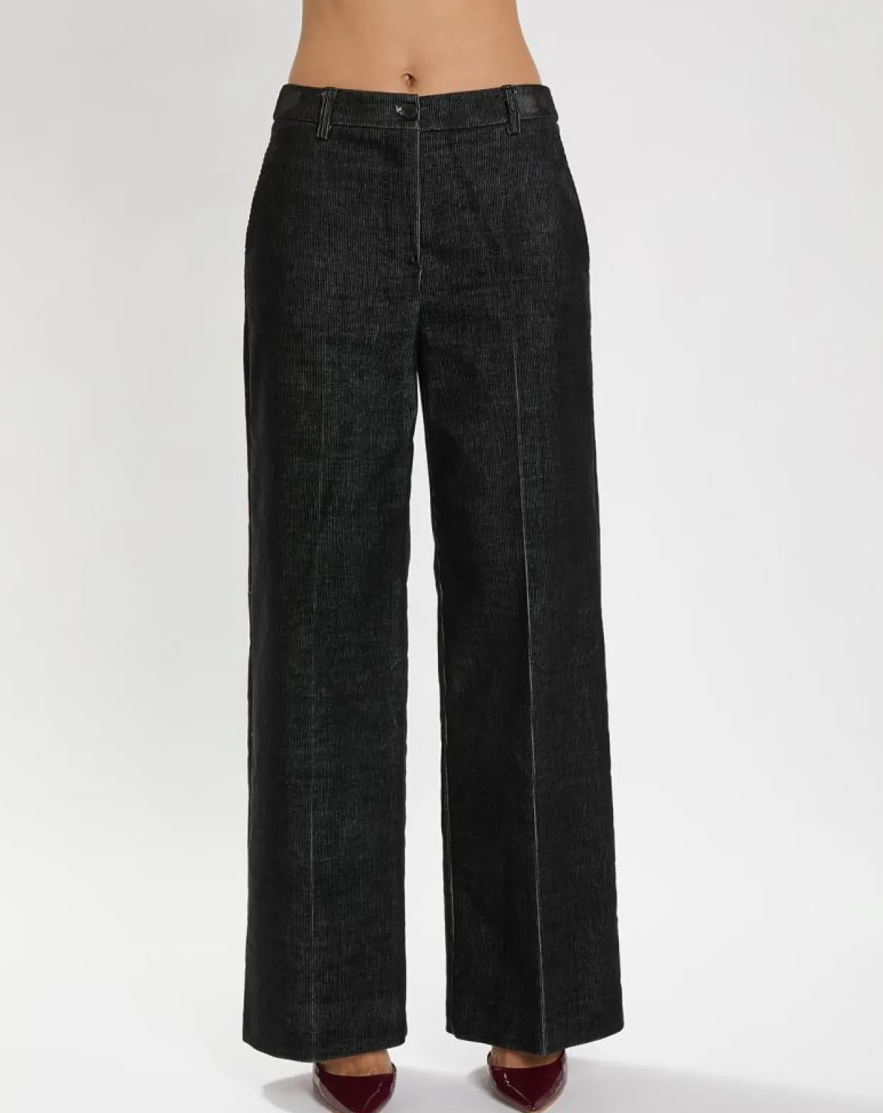 Femme Lauren Vidal Pantalons^Pantalon en Velours côtelé Chiara noir