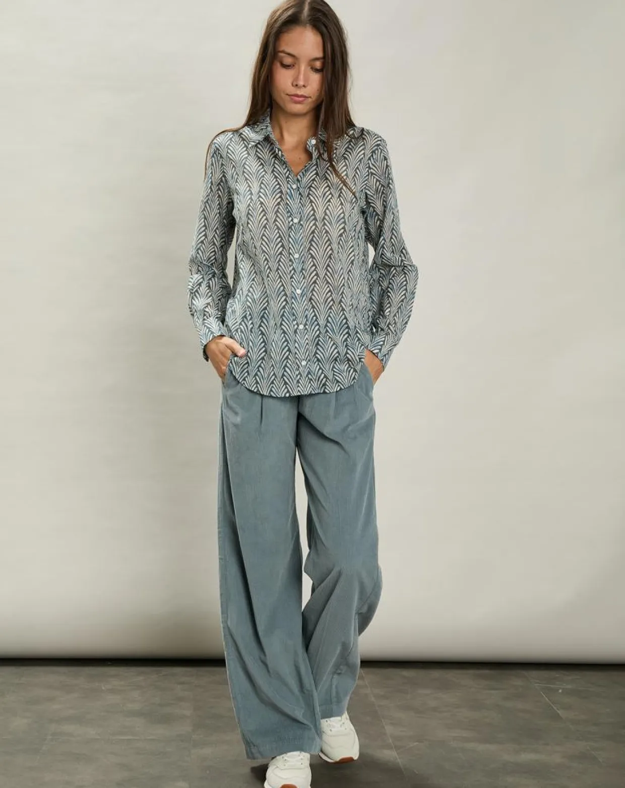Femme Hartford Pantalons^Pantalon en Velours côtelé Panache tempête