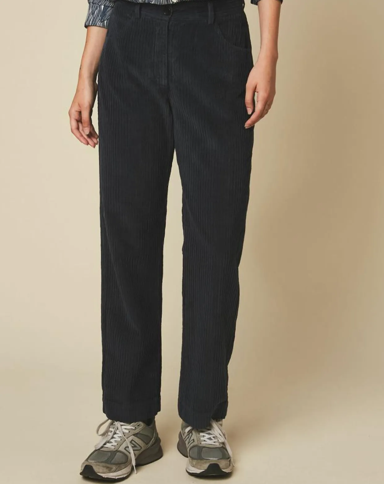 Pantalon en Velours côtelé 7/8ème Punch granit-Hartford