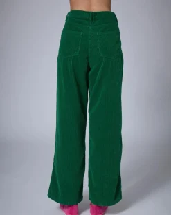 Femme Manoush Pantalons^Pantalon en Velours côtelé Baggy vert indien