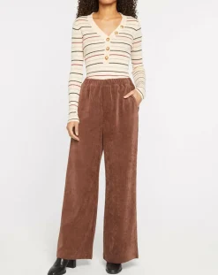 Femme Suncoo Pantalons^Pantalon en Velours côtelé Jessy marron