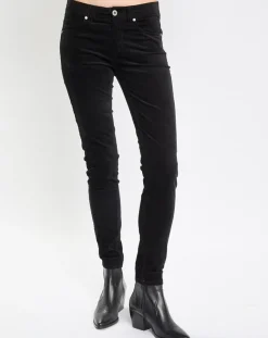 Femme Marc O'Polo Pantalons^Pantalon en Velours de coton bio Slim Mavas noir