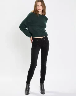 Femme Marc O'Polo Pantalons^Pantalon en Velours de coton bio Slim Mavas noir