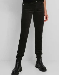 Femme Marc O'Polo Pantalons^Pantalon en Velours de coton bio Slim Mavas noir
