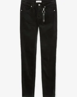 Femme Marc O'Polo Pantalons^Pantalon en Velours de coton bio Slim Mavas noir