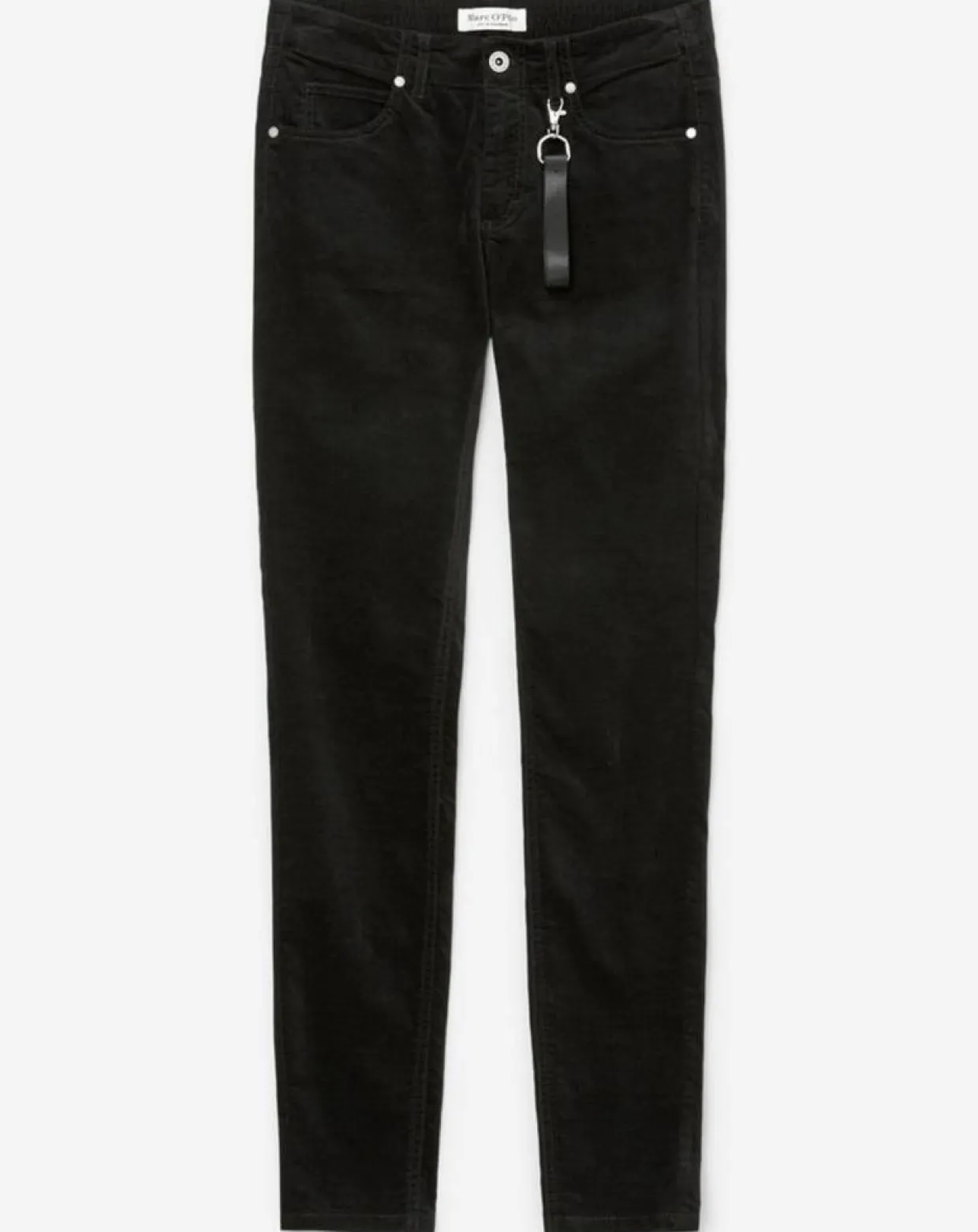 Femme Marc O'Polo Pantalons^Pantalon en Velours de coton bio Slim Mavas noir