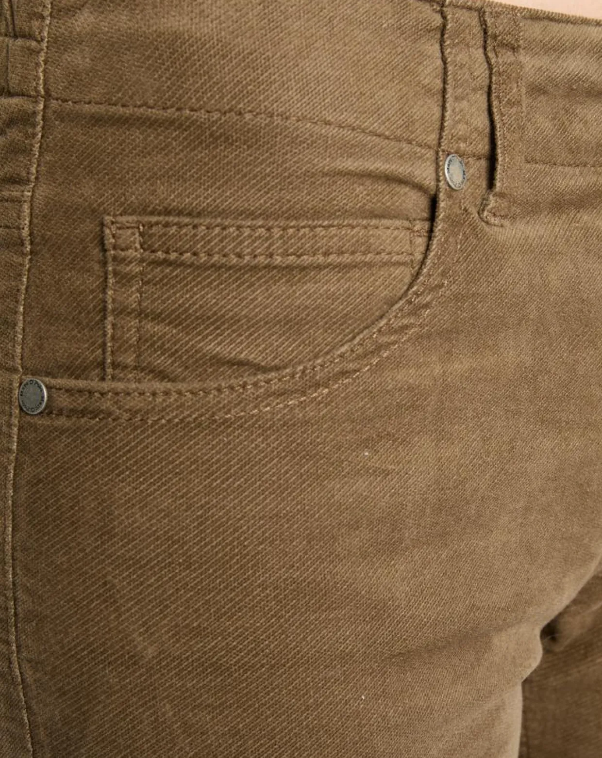 Femme Marc O'Polo Pantalons^Pantalon en Velours de coton bio Slim Mavas marron
