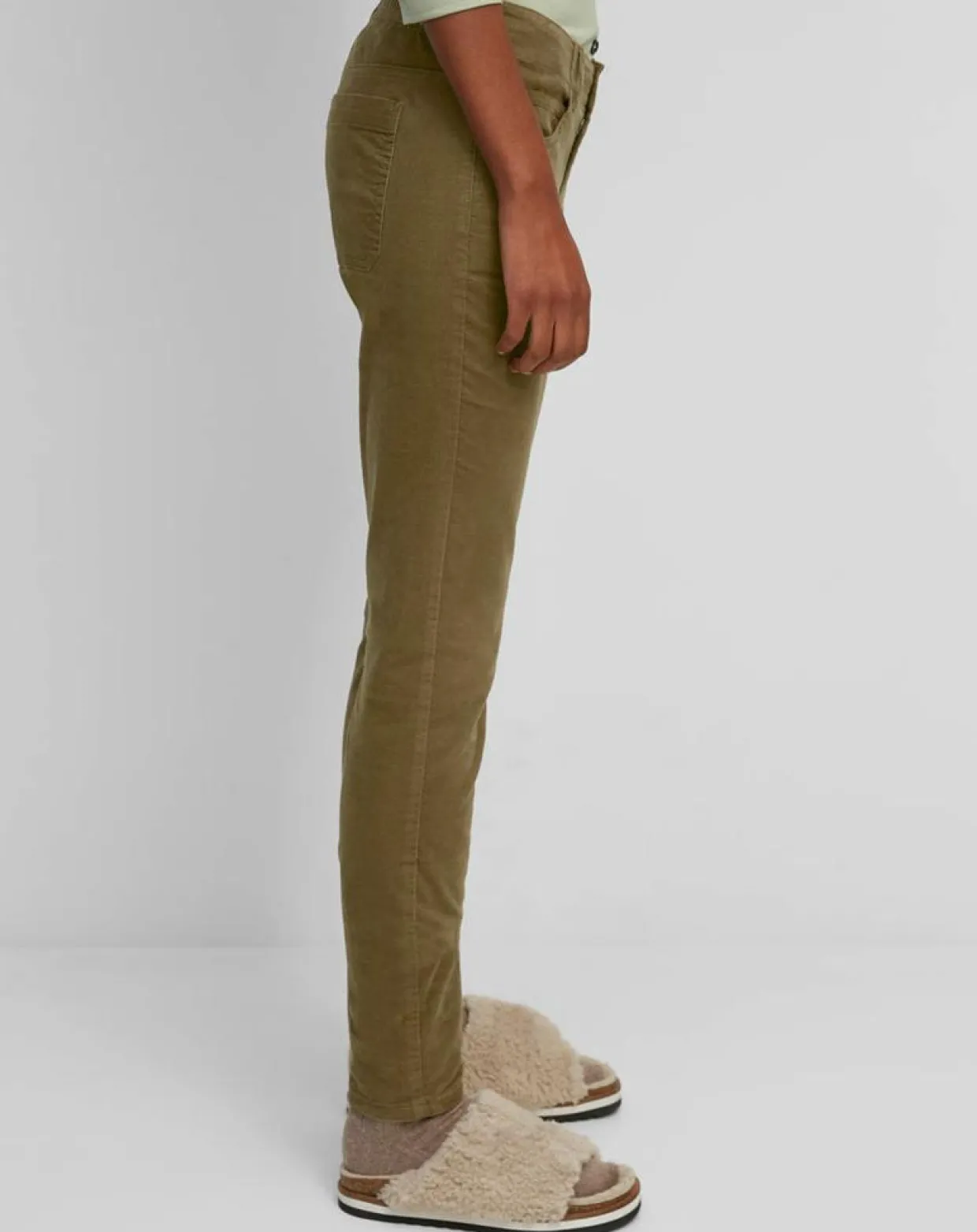 Femme Marc O'Polo Pantalons^Pantalon en Velours de coton bio Slim Mavas marron