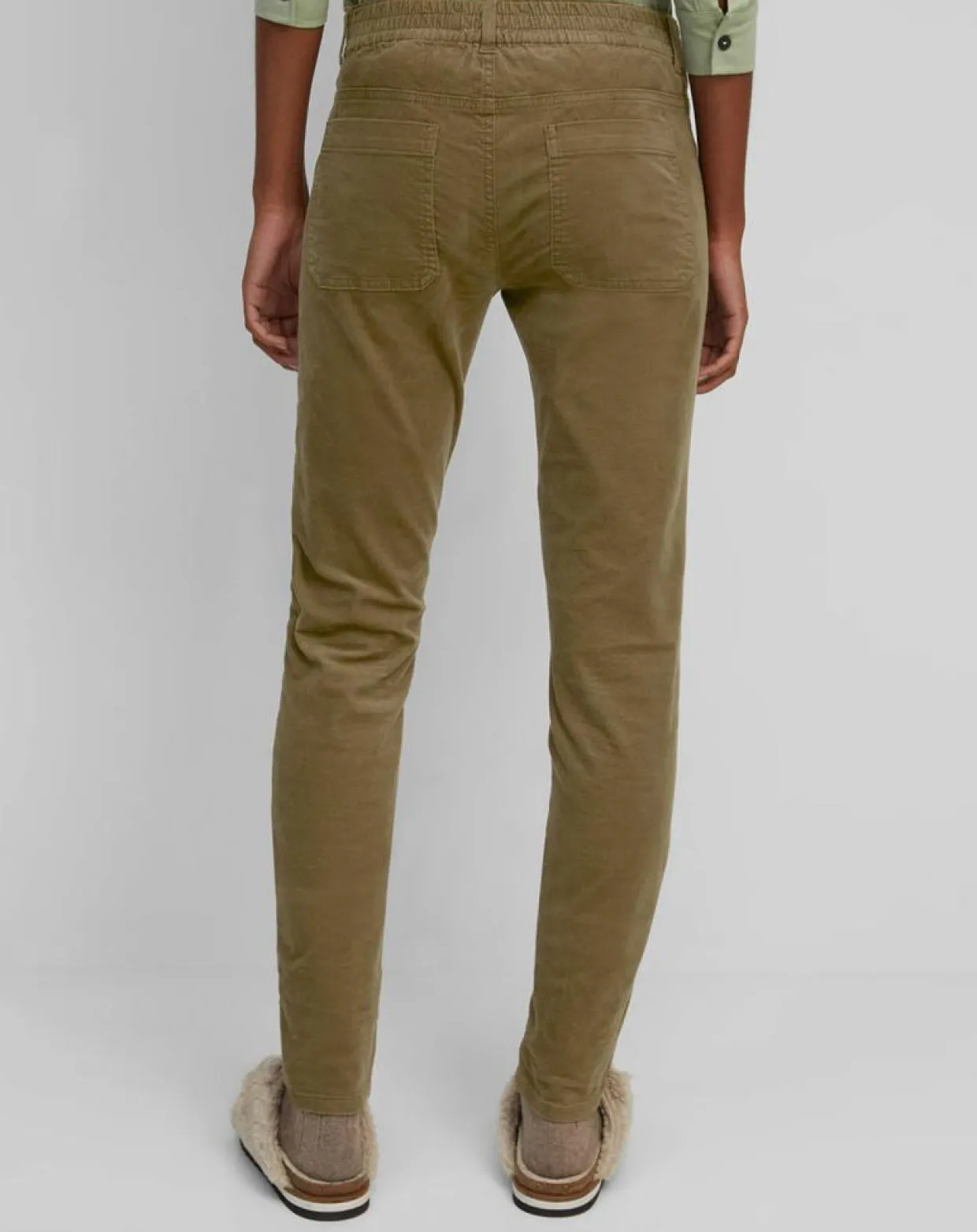 Femme Marc O'Polo Pantalons^Pantalon en Velours de coton bio Slim Mavas marron