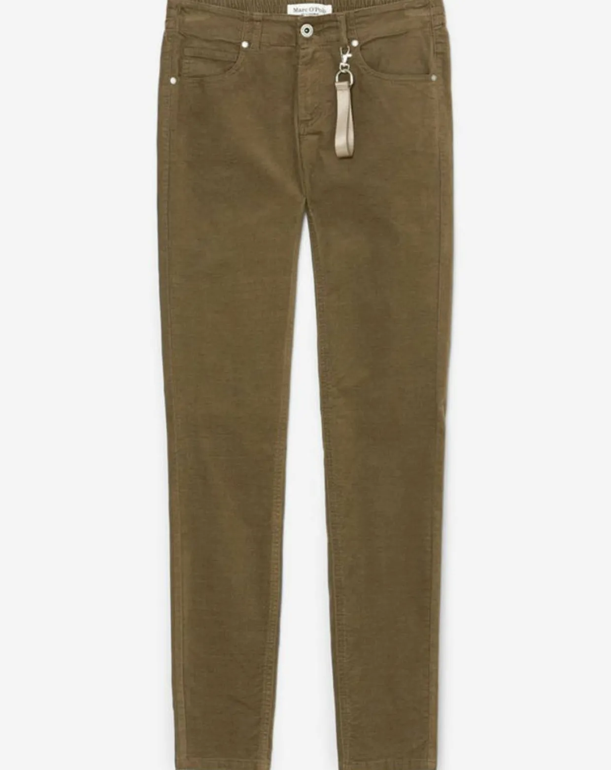 Femme Marc O'Polo Pantalons^Pantalon en Velours de coton bio Slim Mavas marron
