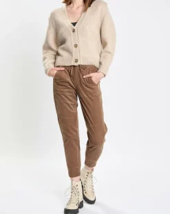 Femme Marc O'Polo Pantalons^Pantalon en Velours de coton Milleraies kaki