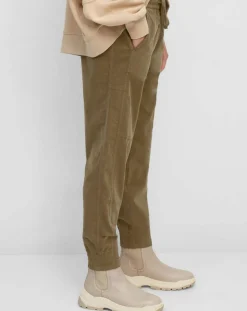 Femme Marc O'Polo Pantalons^Pantalon en Velours de coton Milleraies kaki