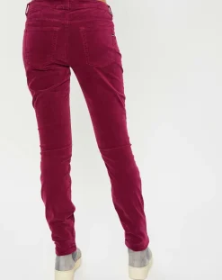 Pantalon en Velours lisse Alby bordeaux-Marc O'Polo Discount