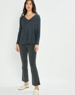 Pantalon en Velours Pants bitume-Lauren Vidal Clearance