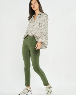 Femme Lauren Vidal Pantalons^Pantalon en Velours Pants vert
