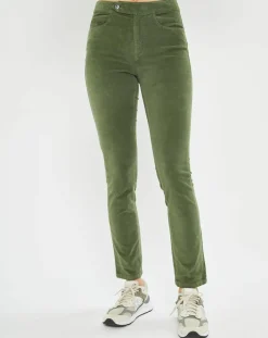 Femme Lauren Vidal Pantalons^Pantalon en Velours Pants vert