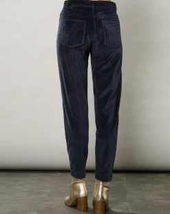 Pantalon en Velours Pepite minuit-Hartford Best