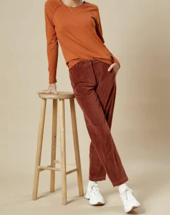 Femme Hartford Pantalons^Pantalon en Velours Perfect cacao