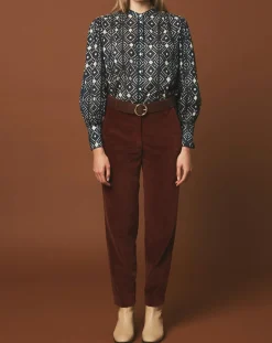 Femme Hartford Pantalons^Pantalon en Velours Perfect cacao