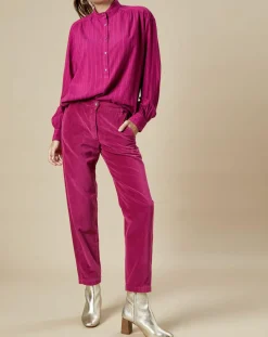 Pantalon en Velours Perfect magenta-Hartford Best