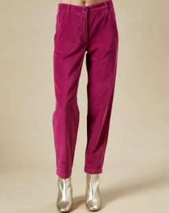Pantalon en Velours Perfect magenta-Hartford Best