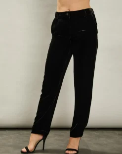 Femme Hartford Pantalons^Pantalon en Velours Pietra noir