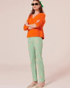 Pantalon en vichy vert-Tara Jarmon Hot