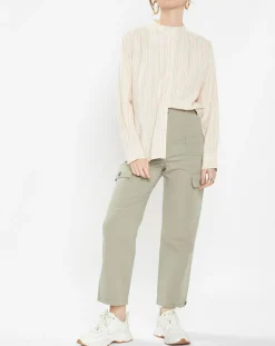 Pantalon Eprise kaki clair-Galeries Lafayette