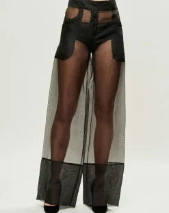 Femme La Perla Pantalons^Pantalon Esprit d'Atelier 100% Soie noir